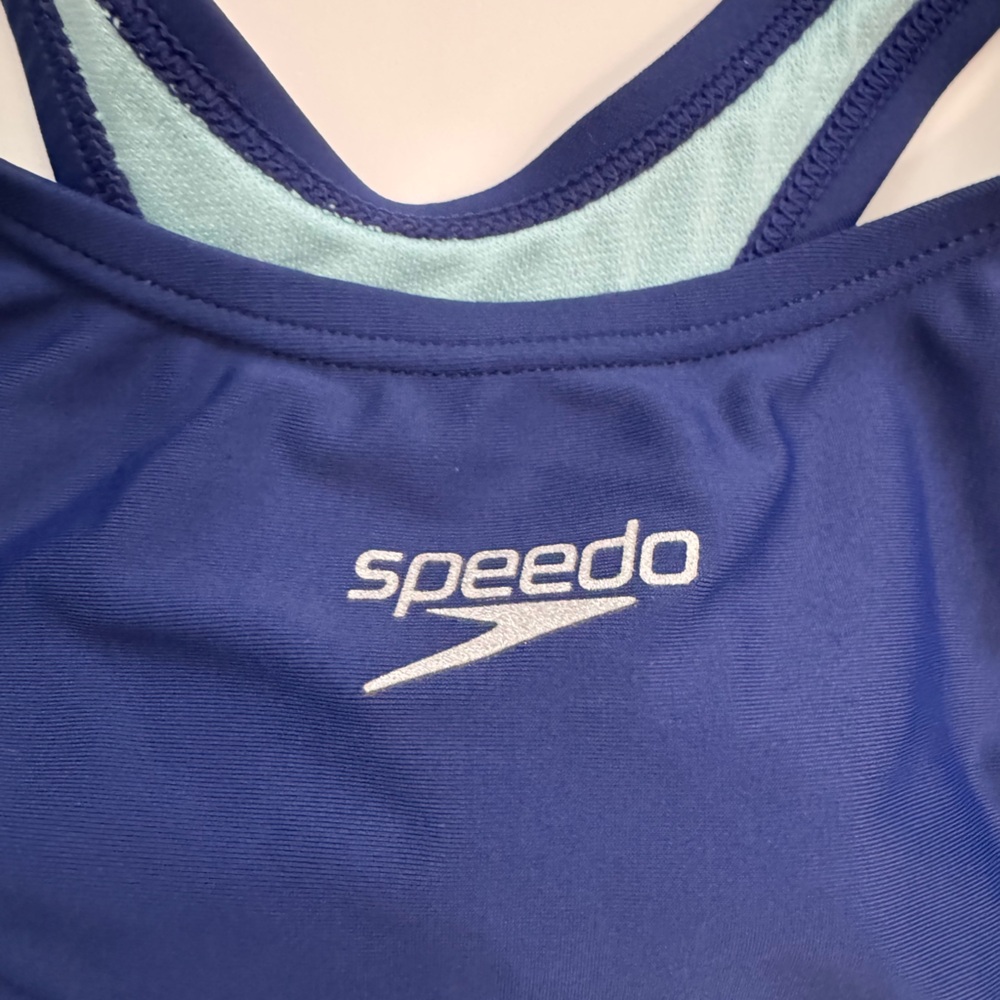 Speedo Girls Size 7 Navy Swimwear